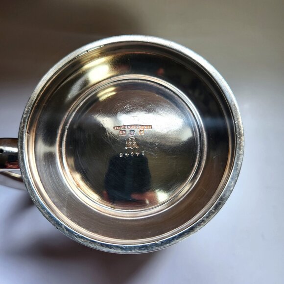 Beer Stein Vintage Pint Silver Plate Antique Elkington Plate Cricket 1915 - Picture 7 of 8
